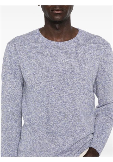 maglione airy silk wool knit uomo viola AURALEE | A25AP01JZTOP LIGHT PURPLE